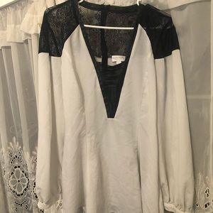 Corset lace blouse